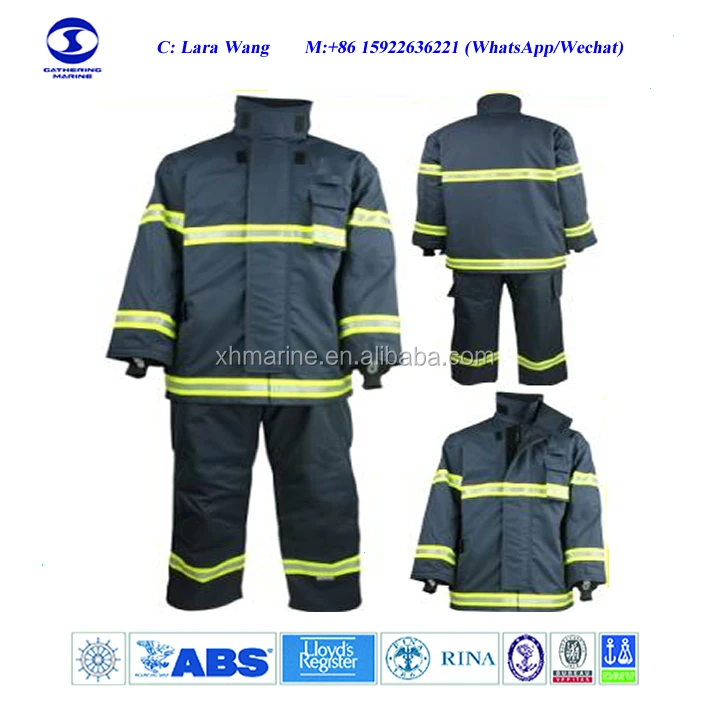 4 Layers Fire Fighting Suit EN469 Fireman Uniform for sale