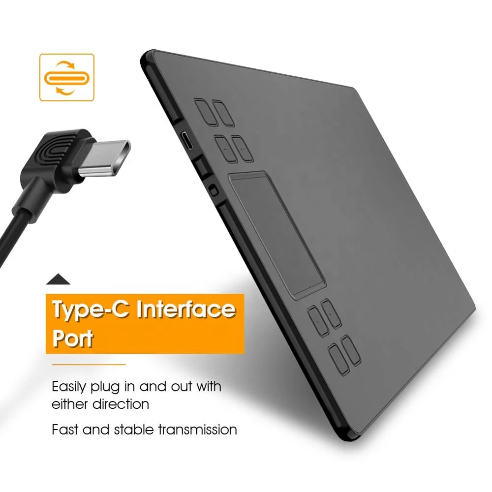 VEIKK A50 High Quality Illustrator tablet digital drawing with 8 hot keys&gesture touch pen display drawing tablet