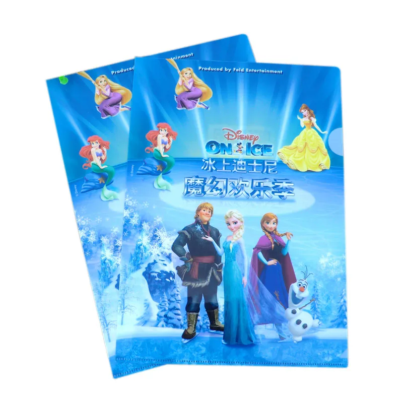 
Cartoon animation student gift file folder fashion A4 PP L shape file holder 