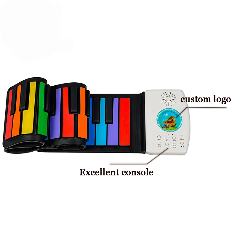 electric keyboard to kids piano 49 keys roll up musical toy instruments