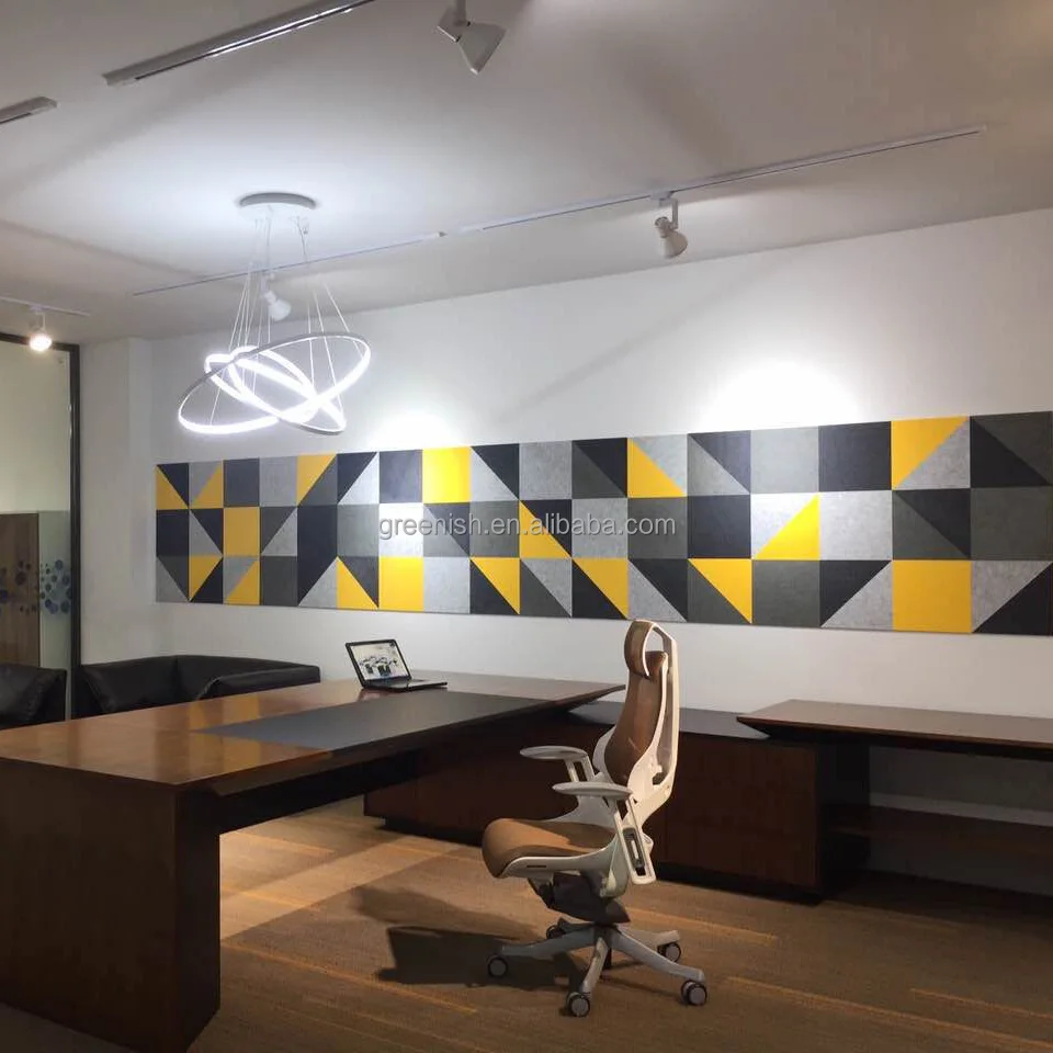 Fire Retardant And 100% PET Sound Absorption Wall Panel