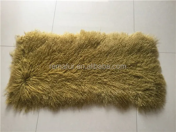 tibetan lamb fur plate curly mongolia lamb fur tibet lamb fur piece