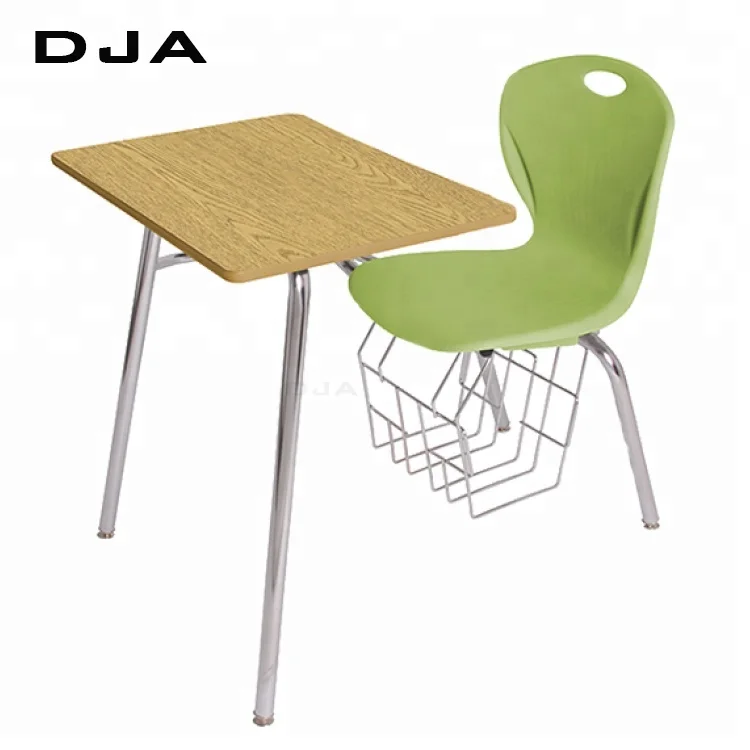 flash deal special offer 15 years warranty mobile collaborative Four Leg Combination student Desk chair with desk chair and desk