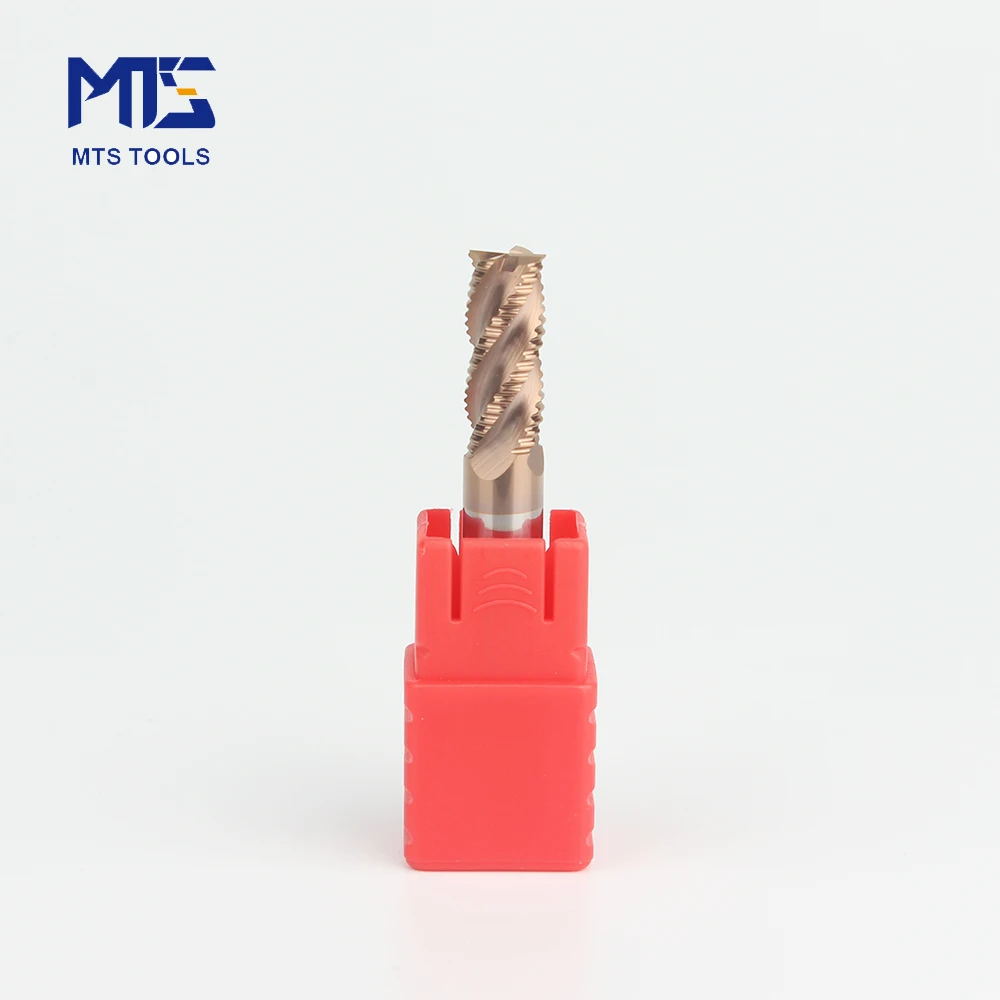 MTS HRC45/55/65 4 flutes TiSiN coating with the very high surface hardness  the carbide roughing end mill cutters