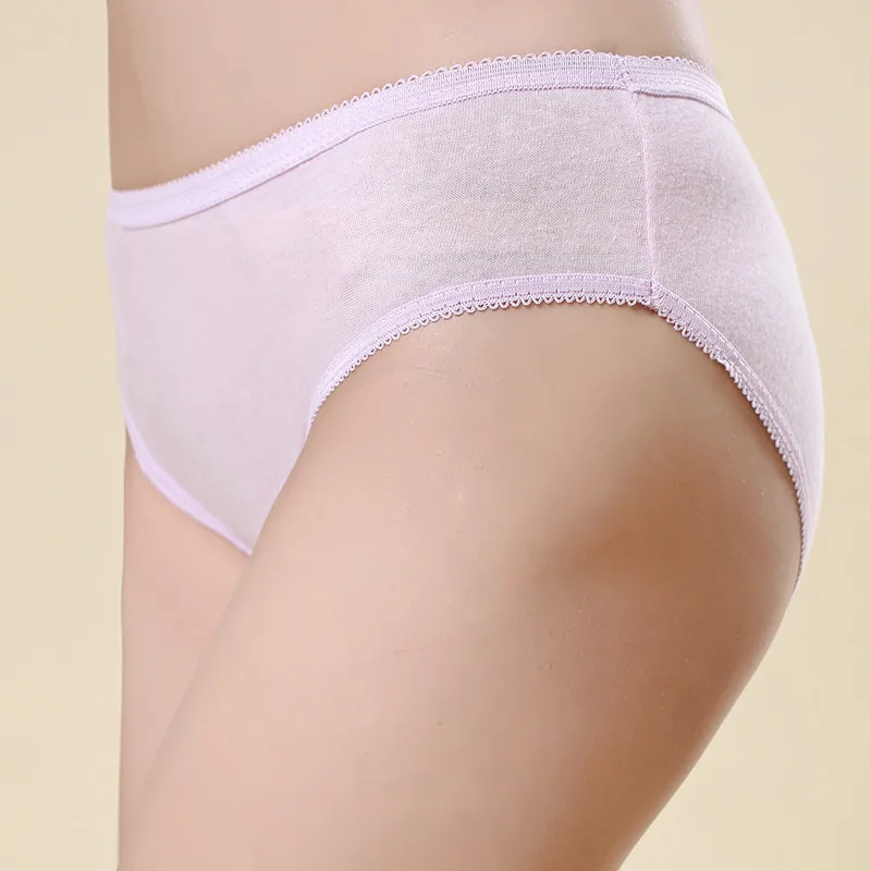 OEM Service One off lady disposable cotton underwear with high quality disposable panties 5pcs/bag