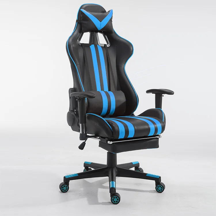 China cheap rotation 54cm seat width racing office chair with wheels