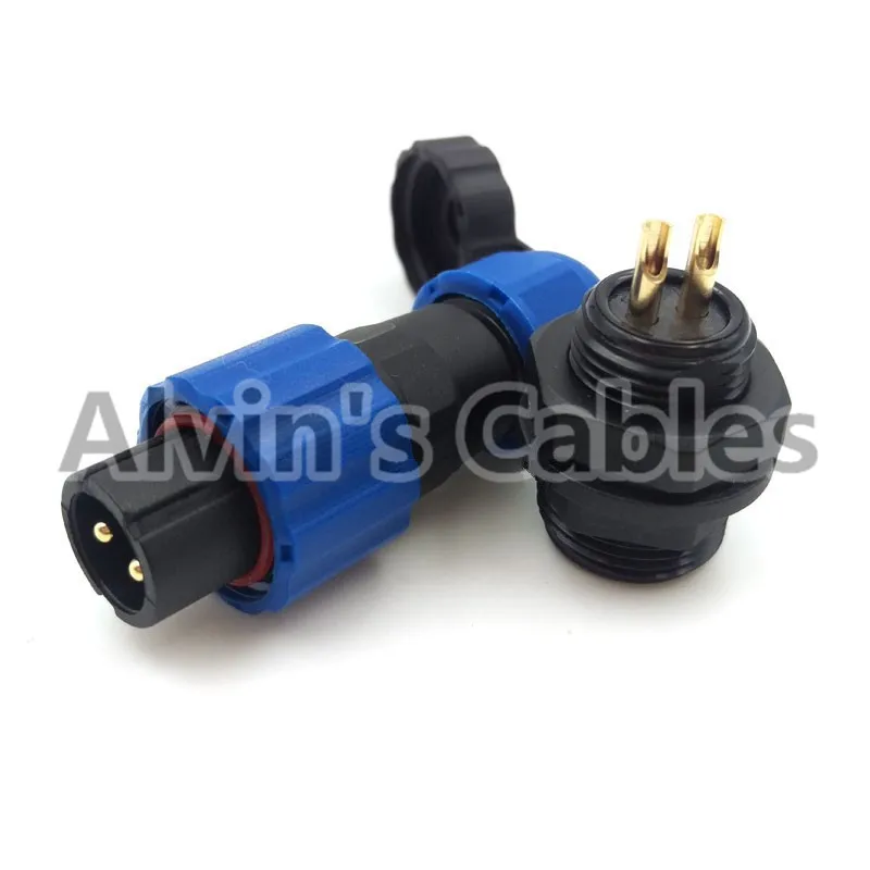 
SD13 waterproof 1 2 3 4 5 6 7 pin plug male socket female Wire Power LED connector 