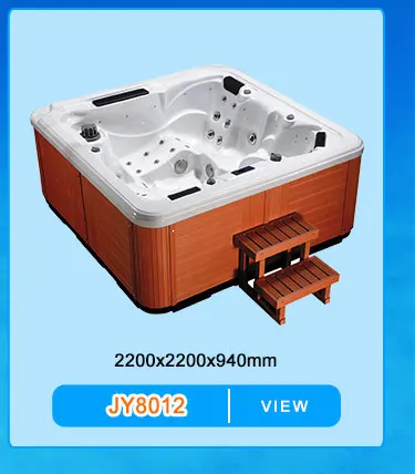 OEM JOY SPA JY8012 High Quality 5 Persons Balboa Outdoor Spa Hot Tubs with 61 Jets