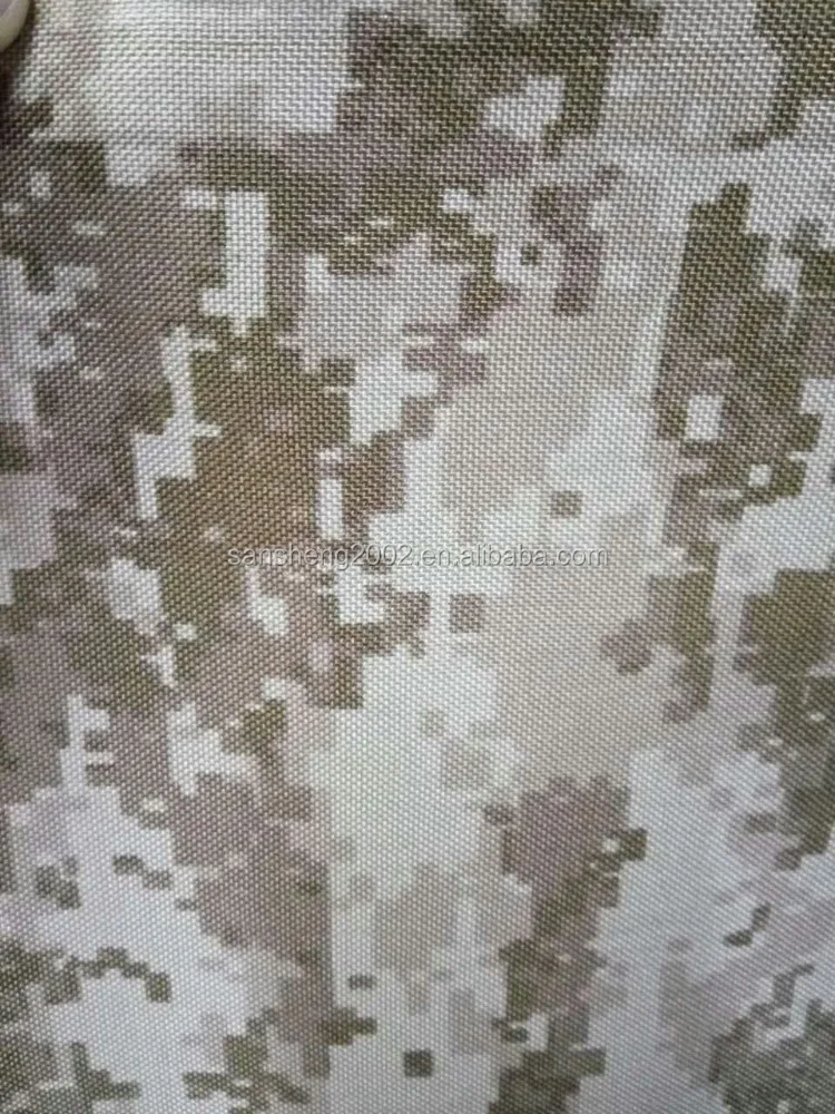 
1000D Cordura camouflage pattern polyester fabric pu coating 