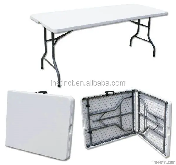 High quality folding plastic fold up camping folding table