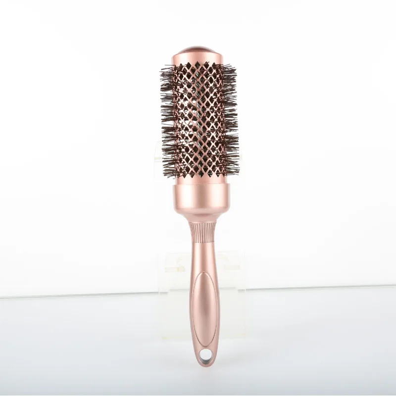 Salon Gold Boar Bristle Hairdressing Round Ceramic Hair Brush