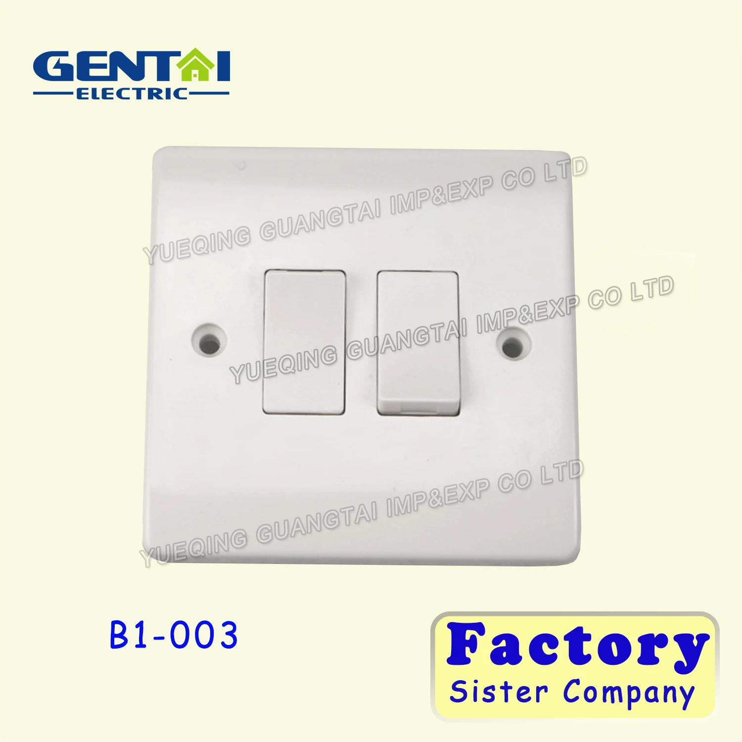 High Quality Uk 2 Gang 1way /2 Way British Standard Bakelite Wall Switches