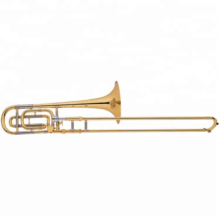 Popular Brass Trombone Bb/F Key Tenor Trombone