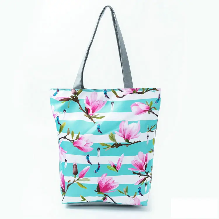 LYMECH 3D print new fashion handbags latest design ladies handbag lady handle cotton canvas tote hand Bag