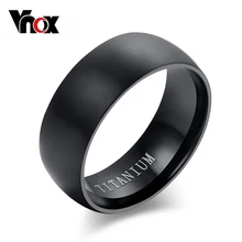 100% Anéis De Titânio Para Homens 8mm Cool Black Men Anel de Noivado Casamento Jóias de Presente Masculino Aliexpress vendas