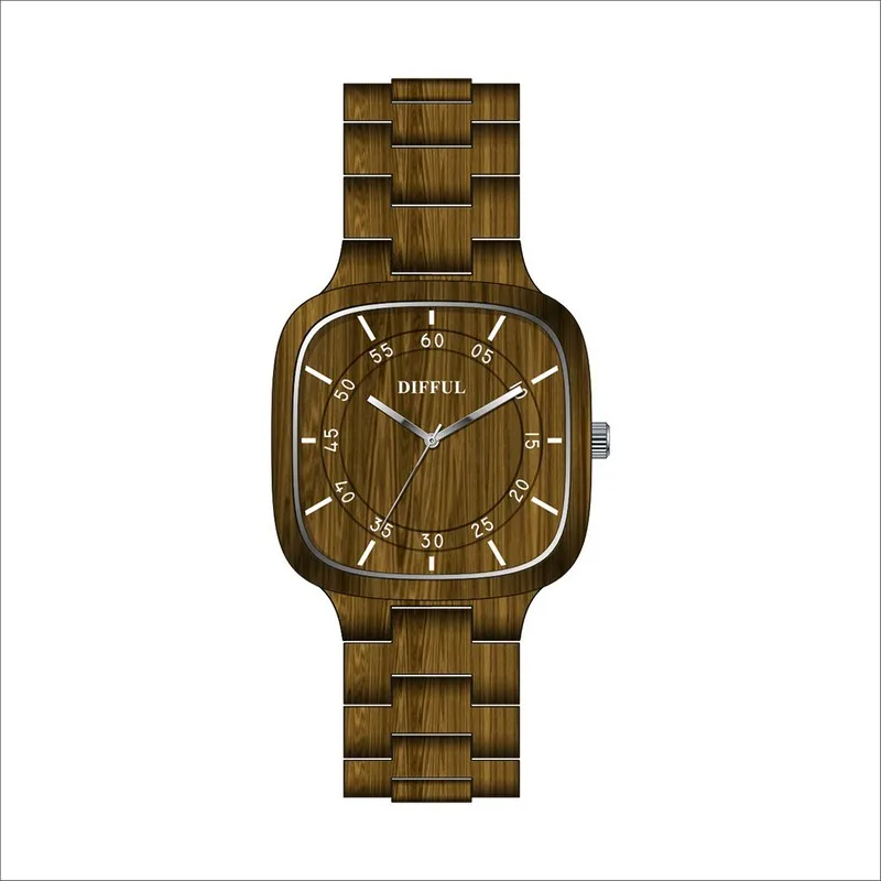 Luxury newest design quartz bamboo wood watch