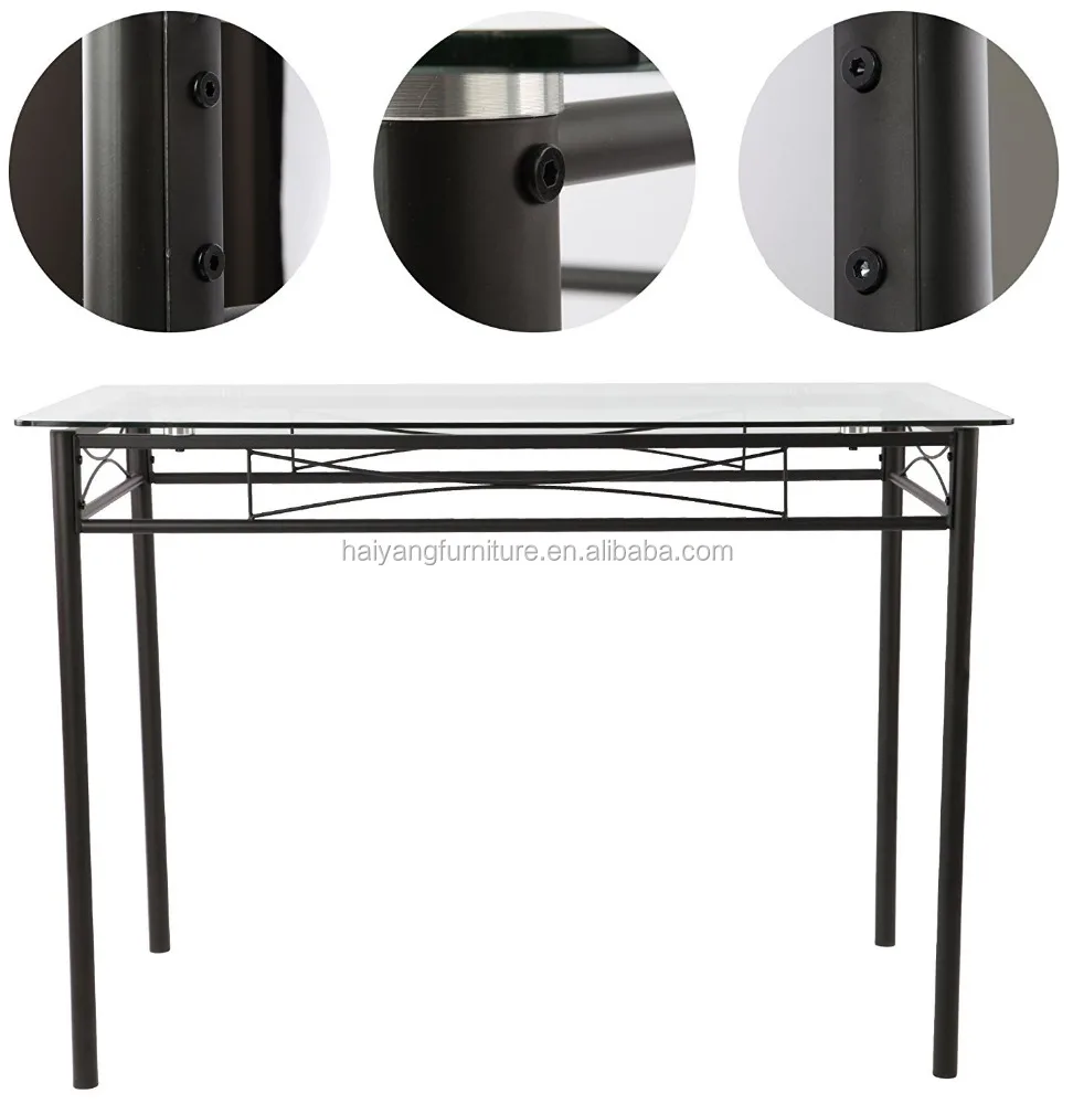 Dinning table set dining room furniture glass dining table with 4 chairs supplier