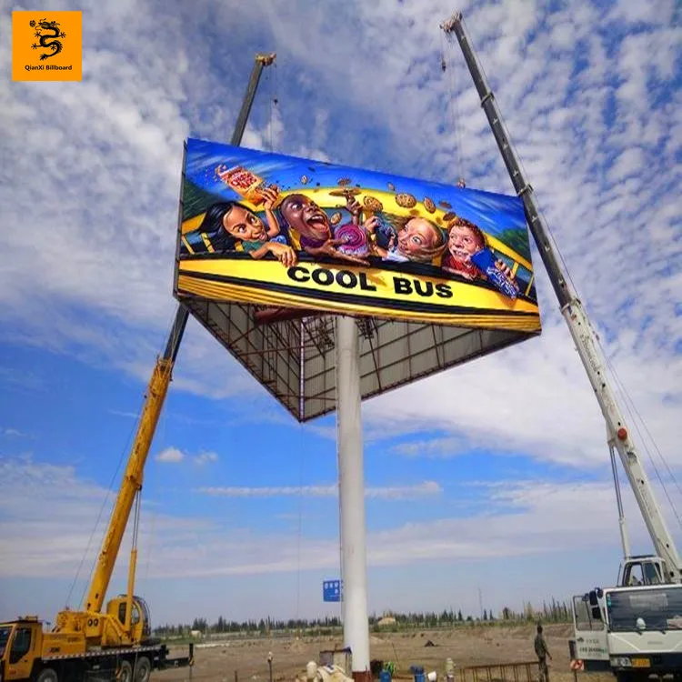 Best quality outdoor poster billboard design hoarding poster structure manufacturer