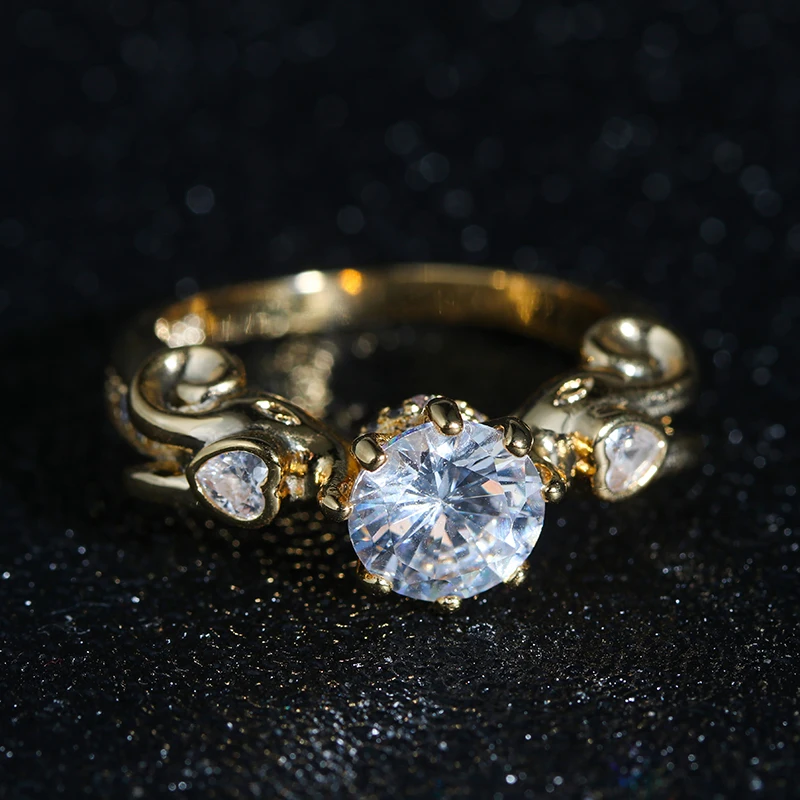 
High quality gold engagement ring in competitive price 