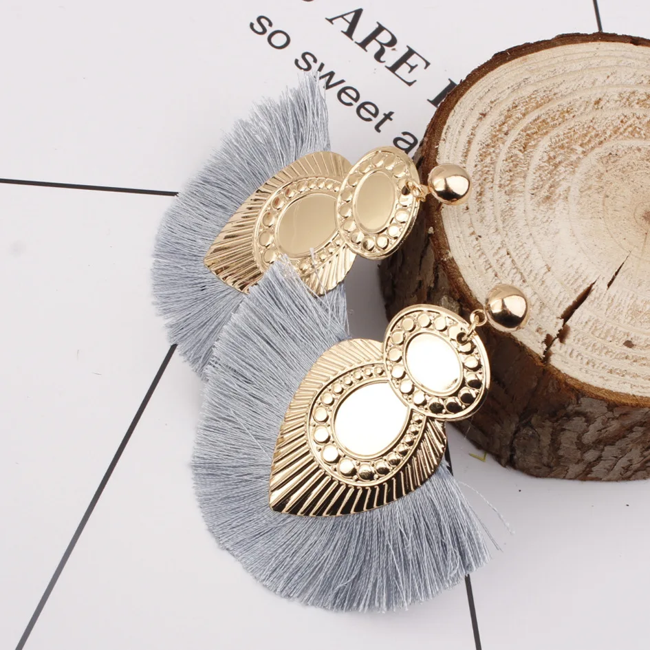 New tassel earrings boho fashion retro bird earrings exaggerated ethnic style girl earrings