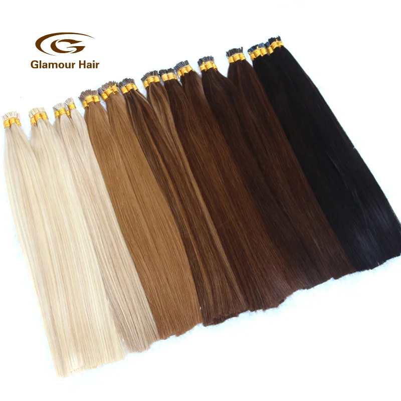 
Wholesale Pre-bonded Indian Human Hair Weave extension i tip hair 