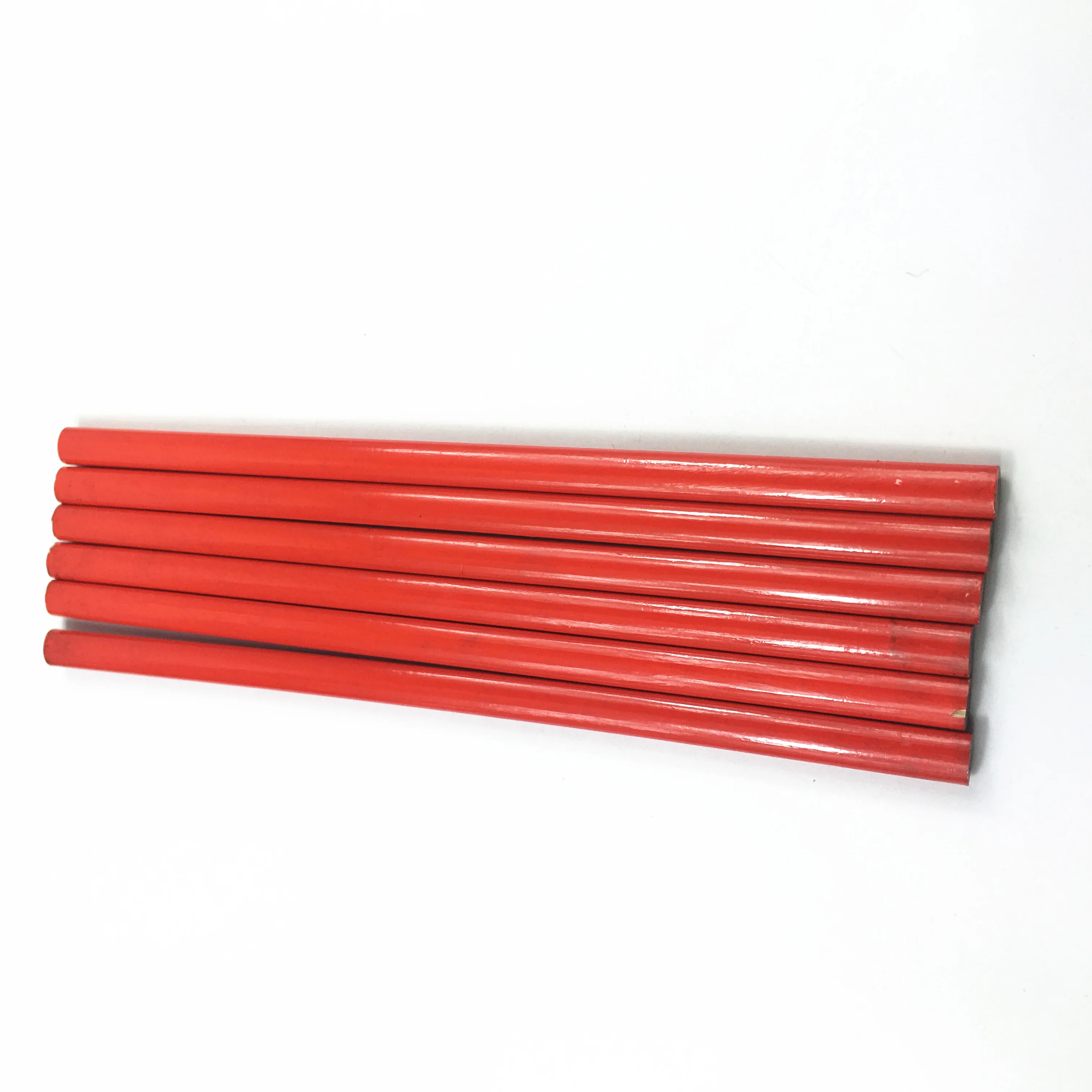 
Red Round Carpenter Pencils With EN71,ASTM,FSC Certificates 