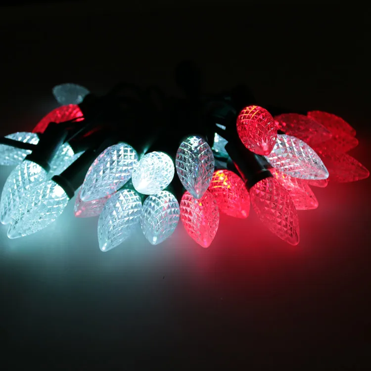 Ws2811 12 мм Рассеянный rgb пиксель smart c9 Светодиодная лампа Снежинка Рождественская световая гирлянда