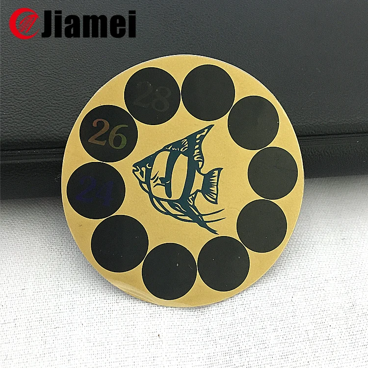 Heat Sensitive Color Changing Temperature Indicator Sticker