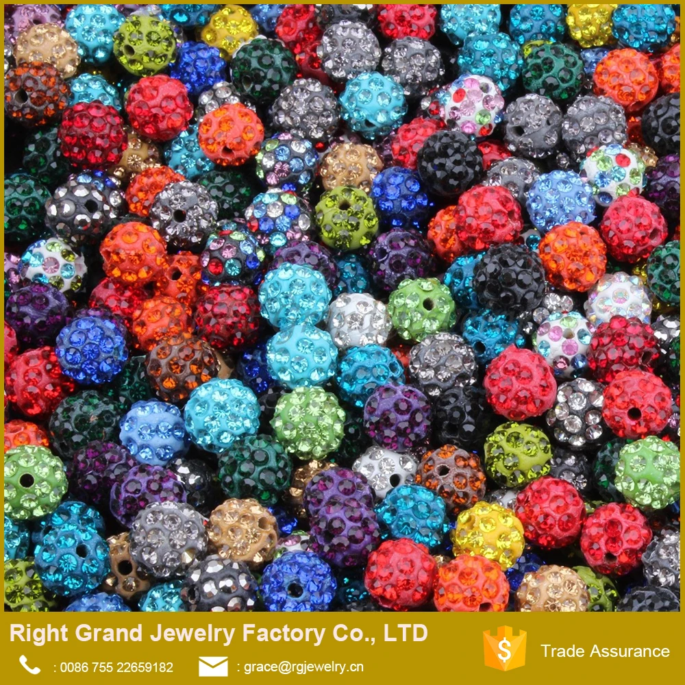 
Good Price Customized Fashion Crystal Clay Paved Loose DIY Beads Jewelry 