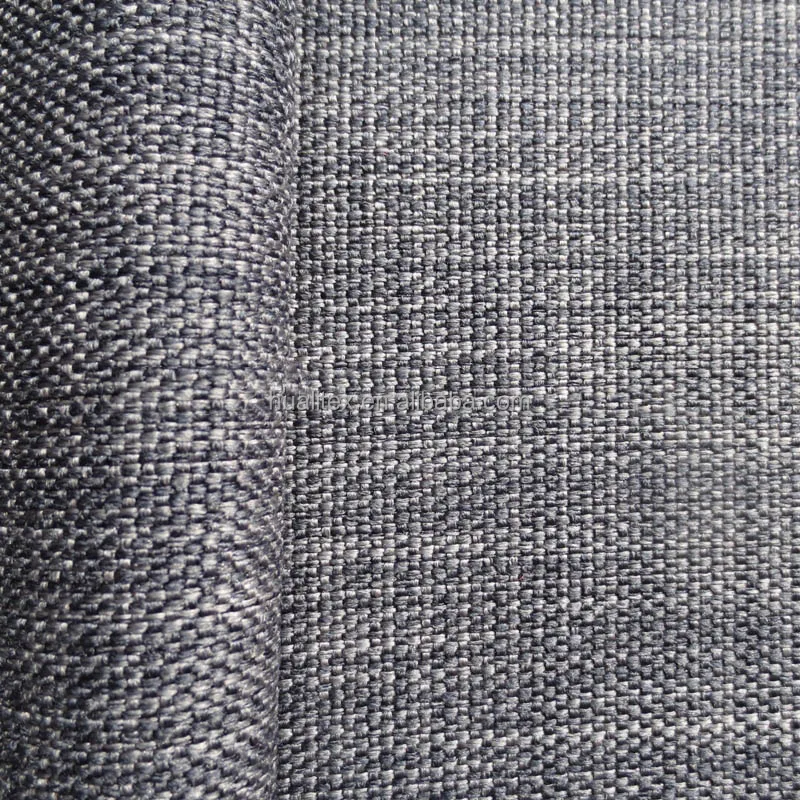 high weight polyester imitated linen oxford fabric for sofa