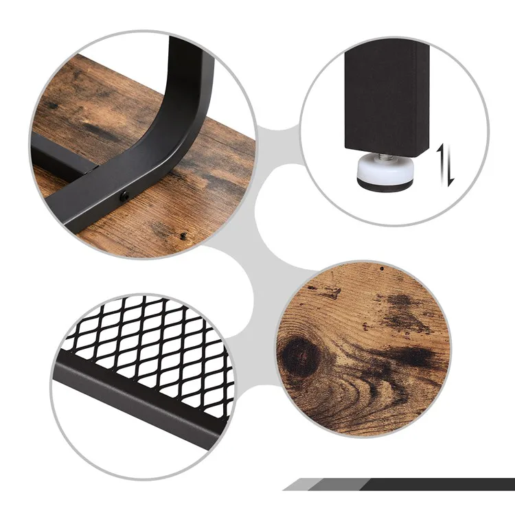 VASAGLE Vintage Industrial Tea Table, Coffee Table for Living Room wooden coffee table design