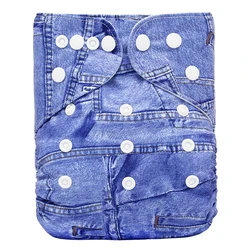 Eco-friendly reusable pul fiber one size newborn baby cloth diapers