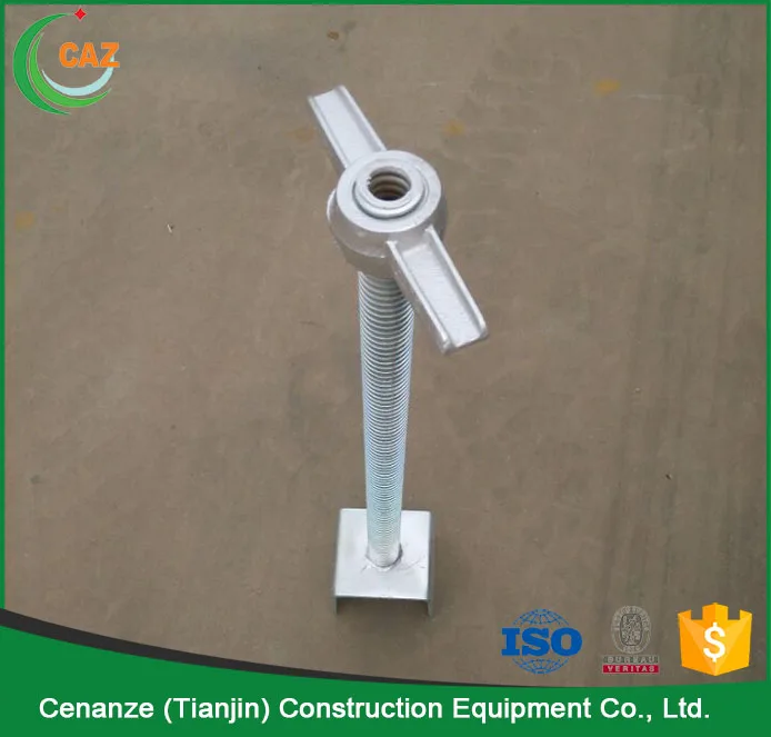 
types of scaffolding screw jack with swivel base plate 
