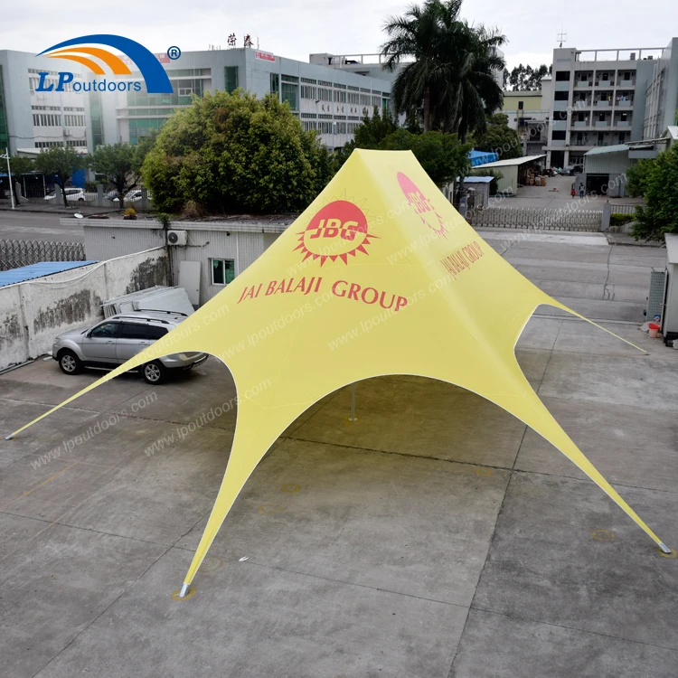 16x21M outdoor double peaks trade awning star tent  for sand beach
