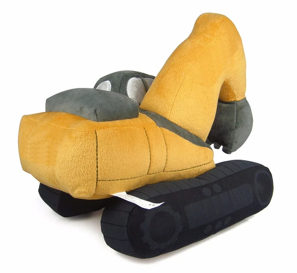 Custom stuffed vehicle car toy soft plush excavator for children