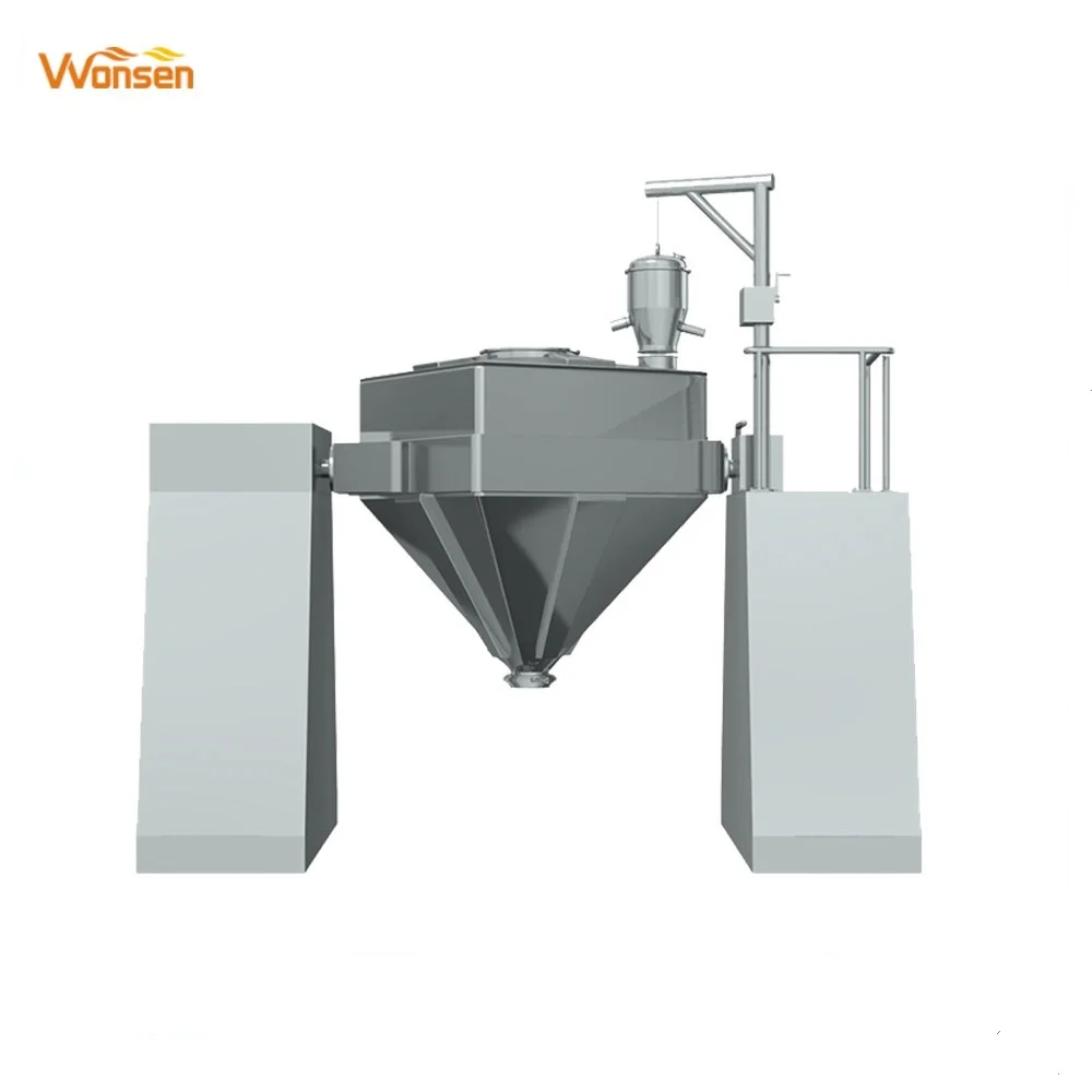 high speed capacity double square cone mixer for mixing process