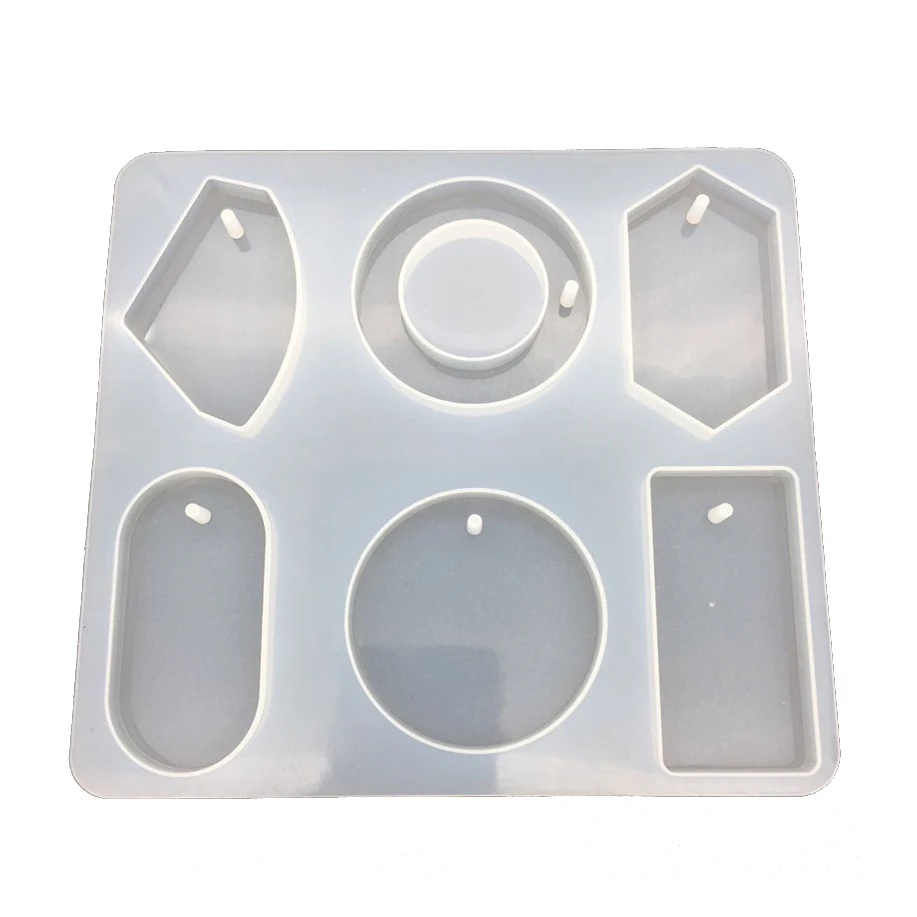 Yiwu Bobao 3D 6pcs basic geometric shape DIY silicone glue plaster clay wax epoxy resin incense accessories craft ornament molds