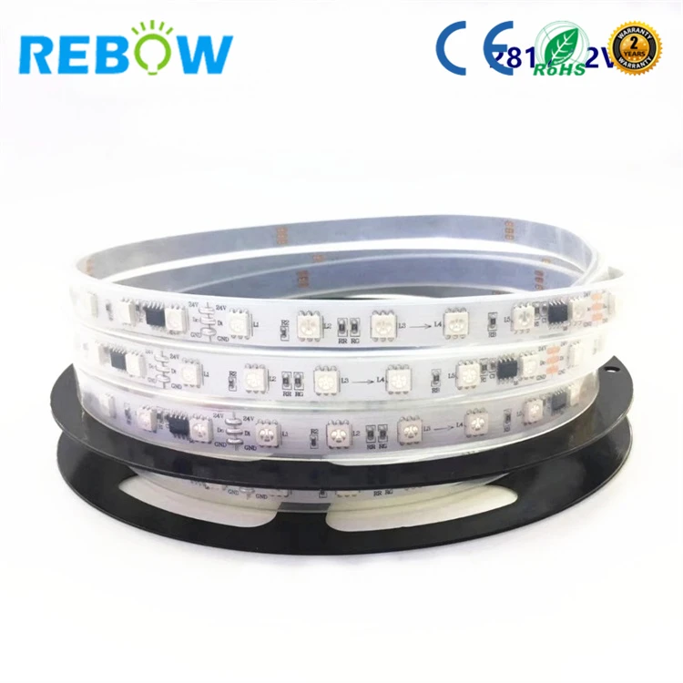  Rebow Прямая поставка 5 в 12 В 24 RGB Rgbw Sk6812 ws2812b WS2811 цифровая адресная rgb светодиодная