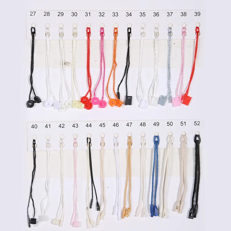 Custom Multi Color Wholesale Cheap Stock Garment Hang Tag Plastic Seal Tag Plastic String