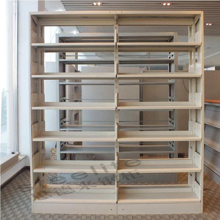 Wholesale factory price Solid wooden stand column wrought iron library bookshelf sale