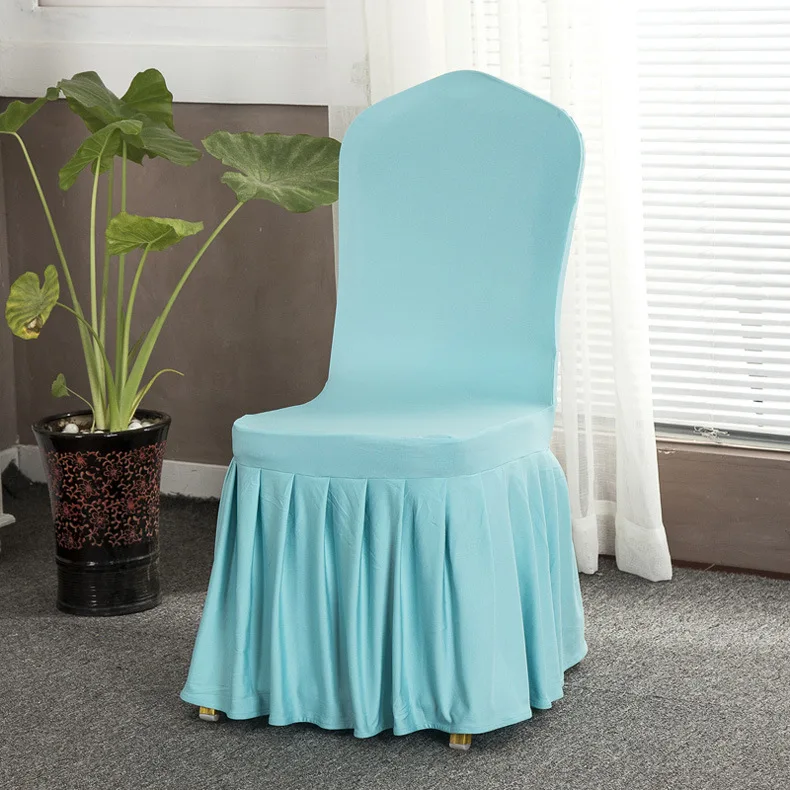 Banque Ruffled Skirt Spandex Chair Cover