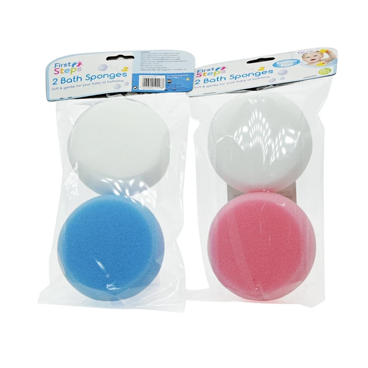Round PU body cleaning bath shower exfoliating sponge