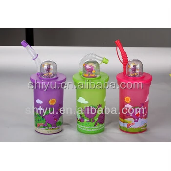 Child Eco-Friendly 450ml Drinking Cup Heat Transfer Printed Classic Design Cartoon Characters PP Material Food Grade Free Sample