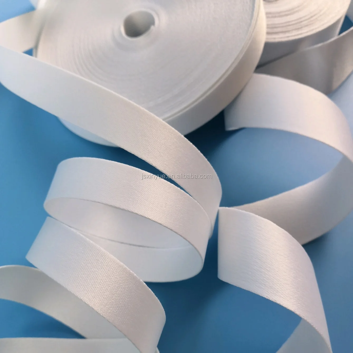 
white ribbon lanyards for heat transfer sublimation 1cm 1.5cm 2cm 2.5cm lanyards roll 