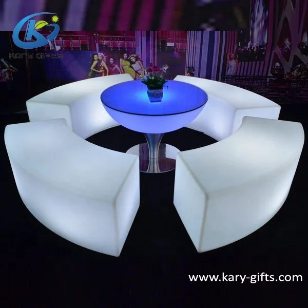 Used nightclub furniture led beach curved casino chair