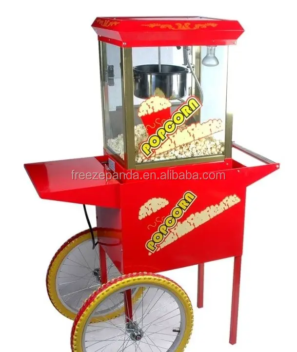 Небольшая тележка, электрический коммерческий автомат для приготовления попкорна, торговый автомат для приготовления попкорна, тележка