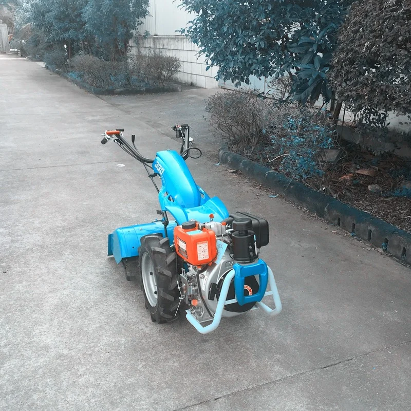 Manual Start Agricultural Walking Tractor Rotavator