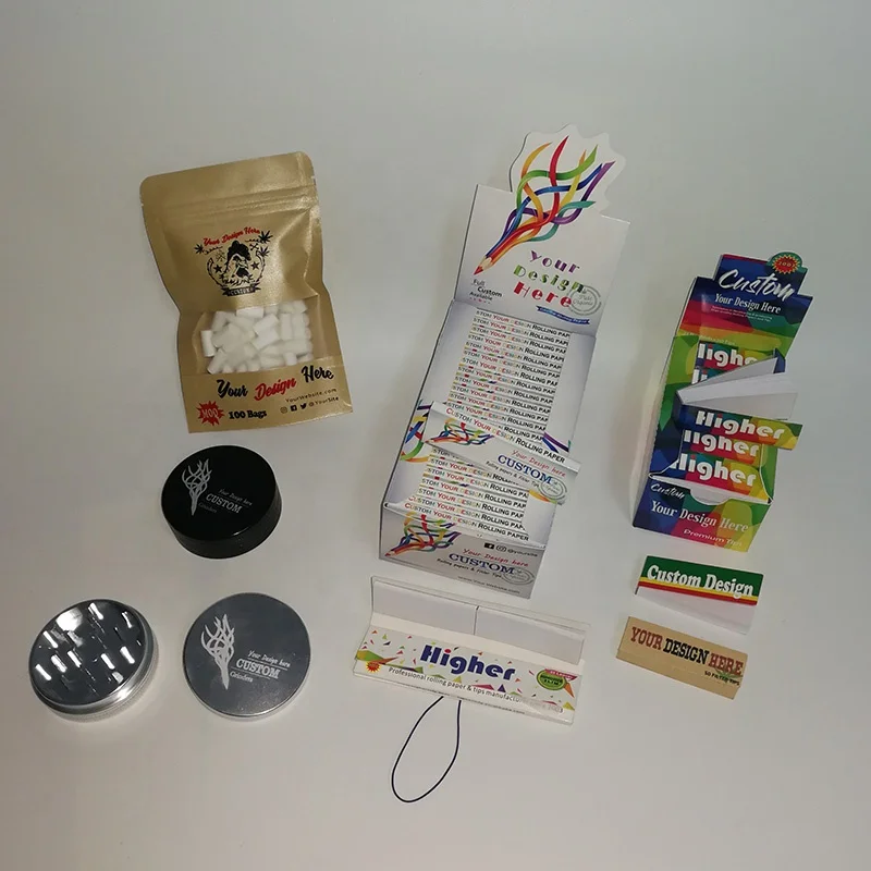 Private label Hemp rolling paper kingsize slim slow burn organic paper