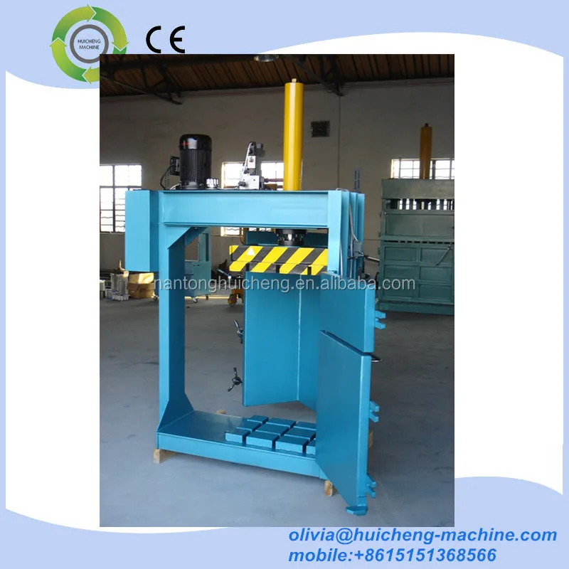 Vertical straw baling machine / hydraulic cardboard baler / hydraulic wool baling press machine