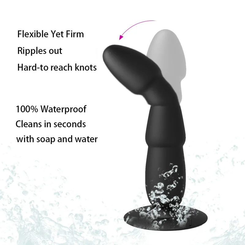 
10 speeds Wireless Remote Charging Large Dildo Anal Plug Soft Prostate Massager Butt Plug Dildo Vibrator Sex Toys for Men Women 